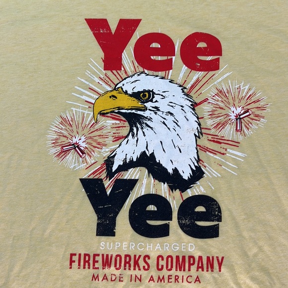 Yee Yee Fireworks Company Bald Eagle T Men's L - Picture 2 of 4